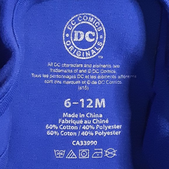 ❄️ 6-12m | DC Comics | Long Sleeved Batman Bodysuit/Onesie - Picture 4 of 4